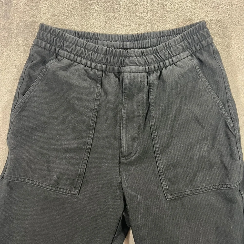 UNIQLO Utility Pants Mens Small Black Cotton Stretch Carpenter Fatigue
